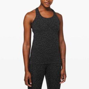 Lululemon Cool Racerback Formation Camo Deep Coal Multi Size 6